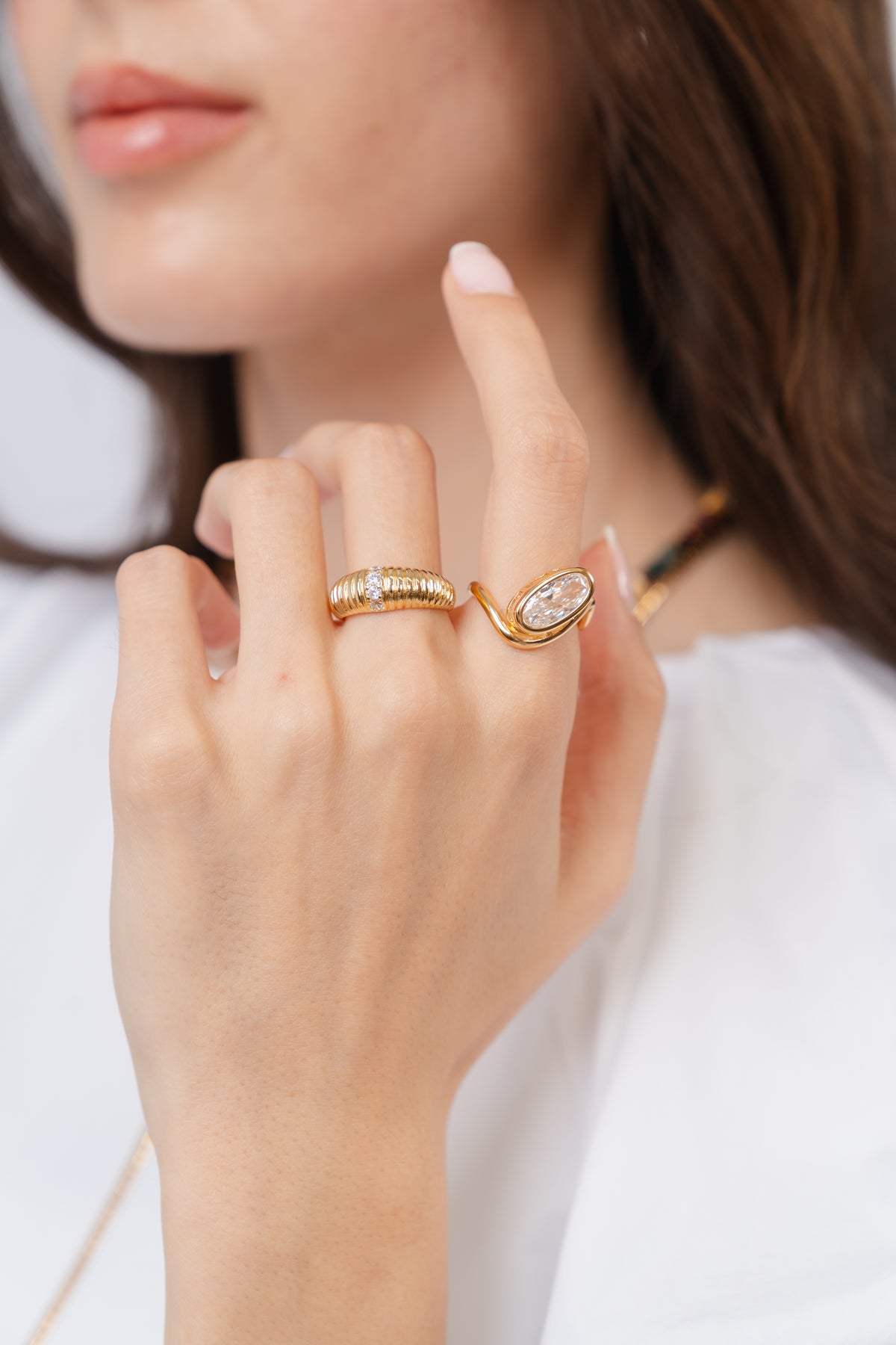 Terra and Mara Ring set