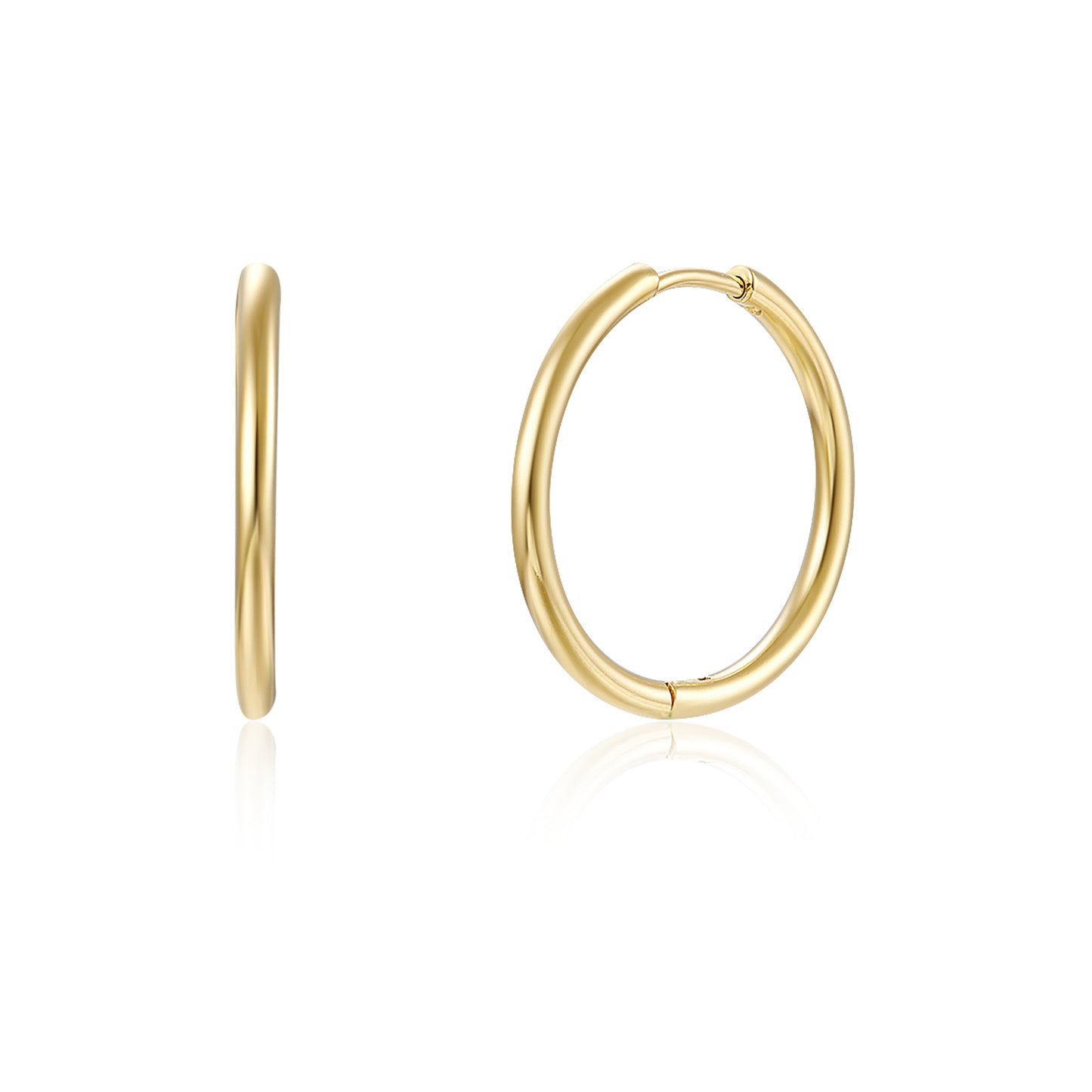 Golden Trio Earring Set – 18k Gold Plated, Wear Together or Solo