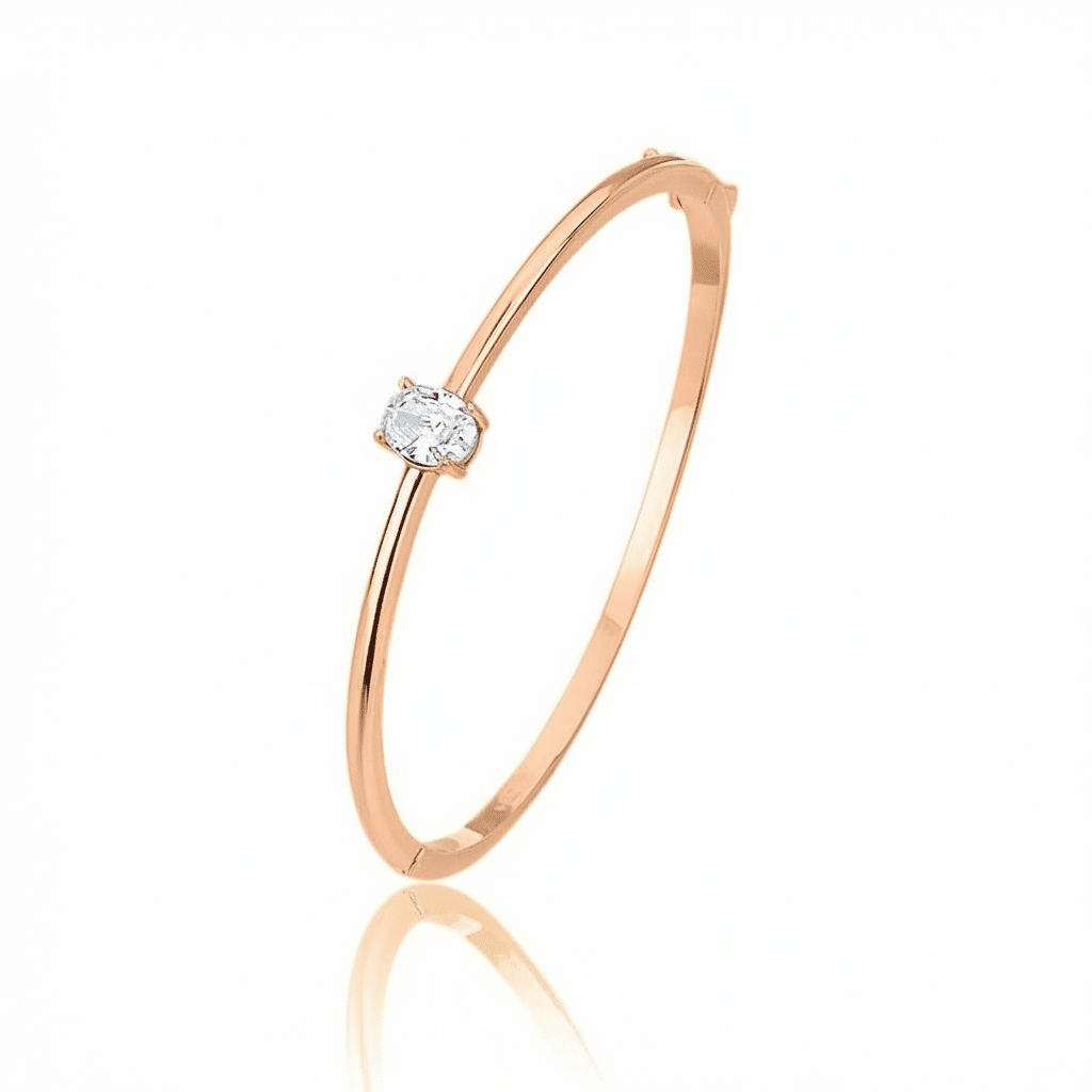 Solitaire Bangle Bracelet