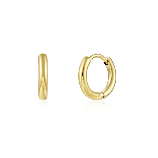 Golden Trio Earring Set – 18k Gold Plated, Wear Together or Solo