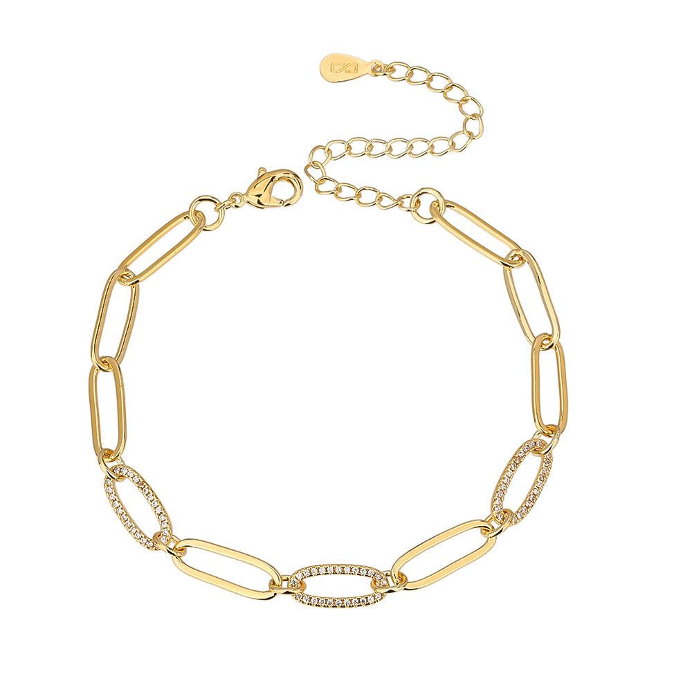 Golden bracelet chain design