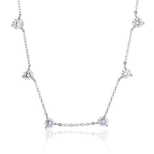 Silver chocker with studs